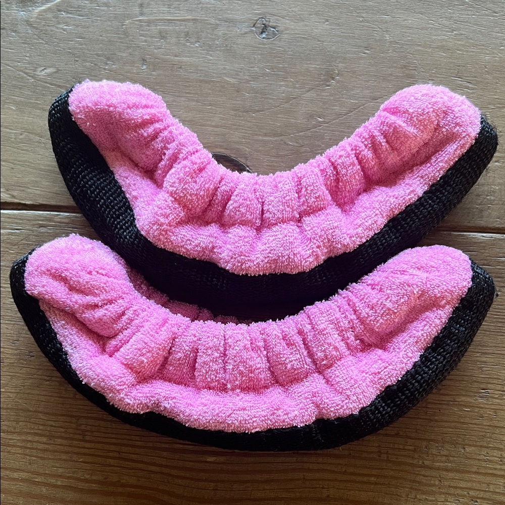 Kids Ice Skate Hockey guard Pink Black